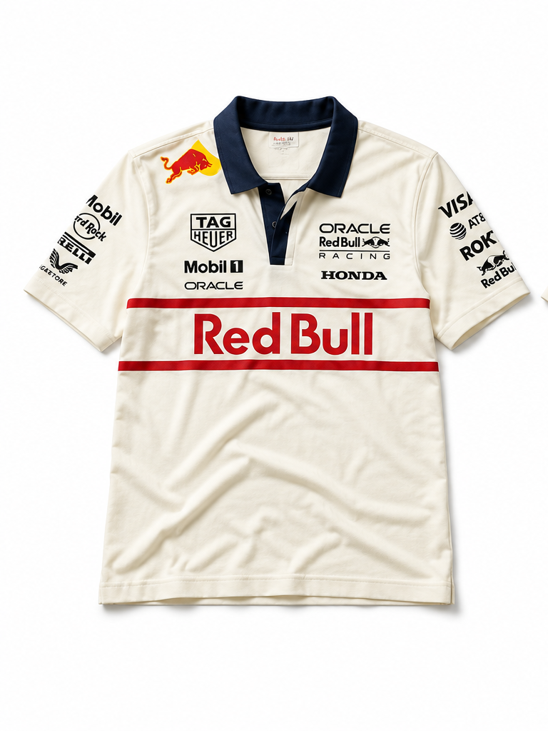RB Off White Track Polo Front