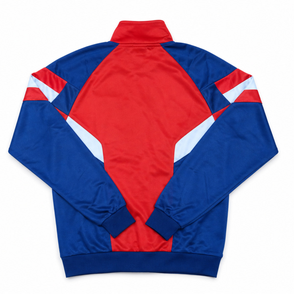 Red and Blue Retro Track Jacket Back