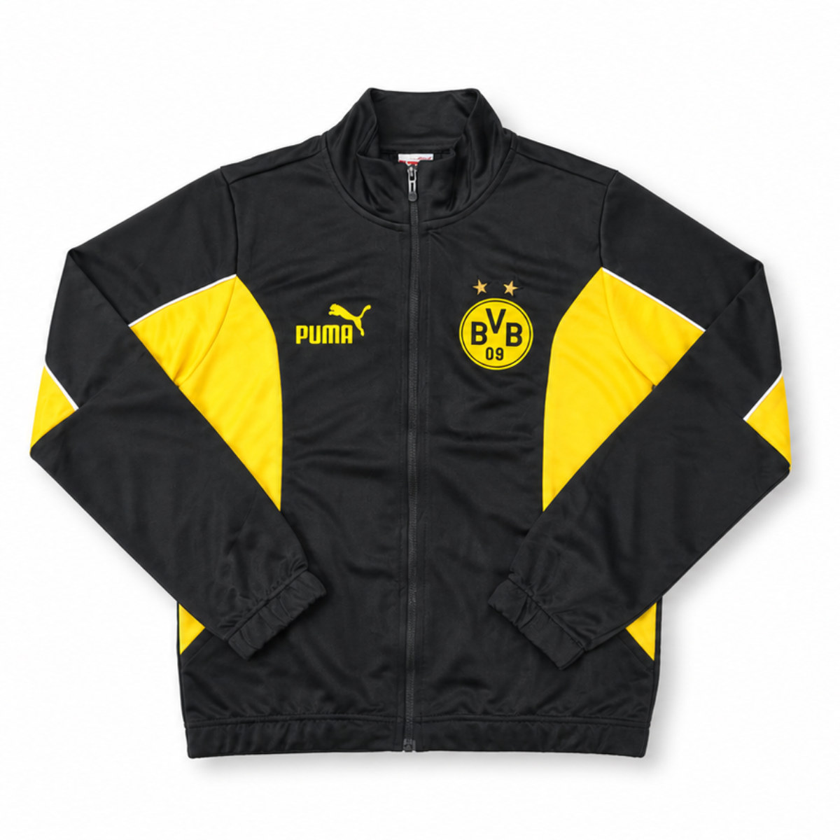 Black Retro Track Jacket Front
