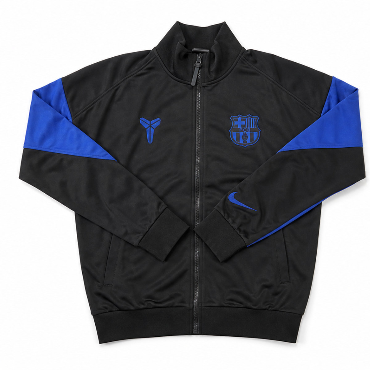 Black and Blue Retro Track Jacket