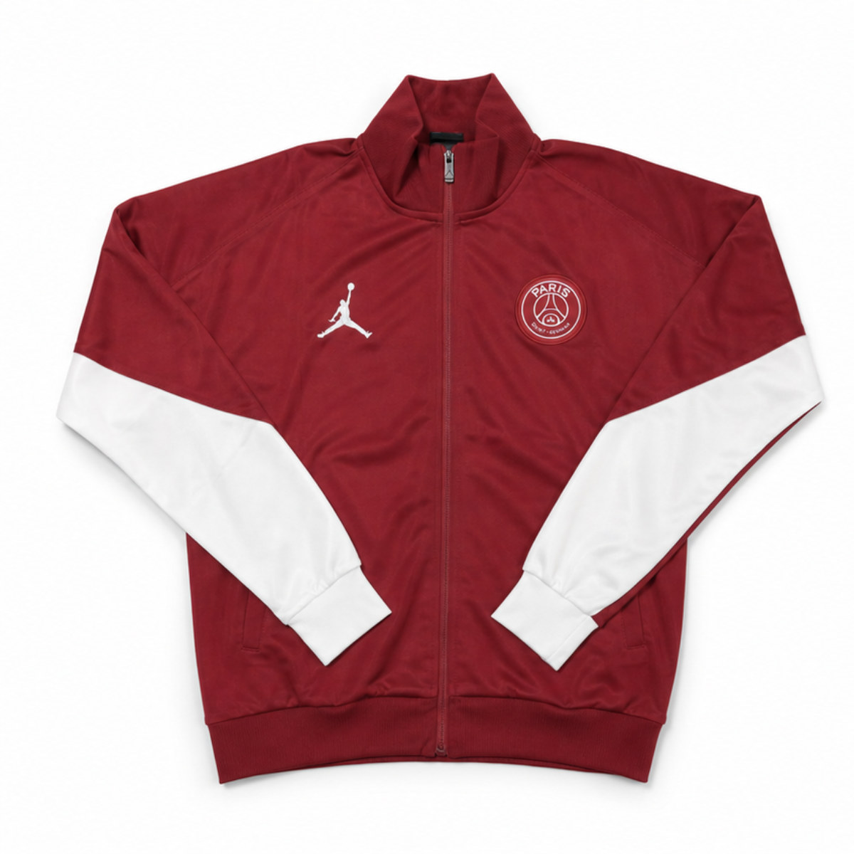 Burgundy Jordan Retro Track Jacket Front