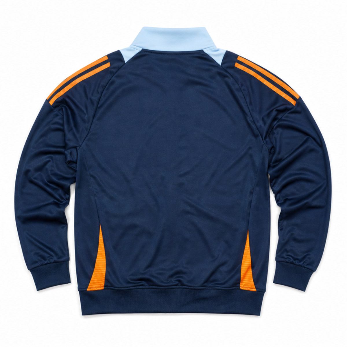 Navy and Sky Blue Track Jacket Back